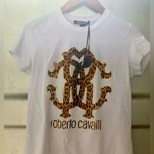 brand new never worn Roberto Cavalli signature T-shirt. Size large